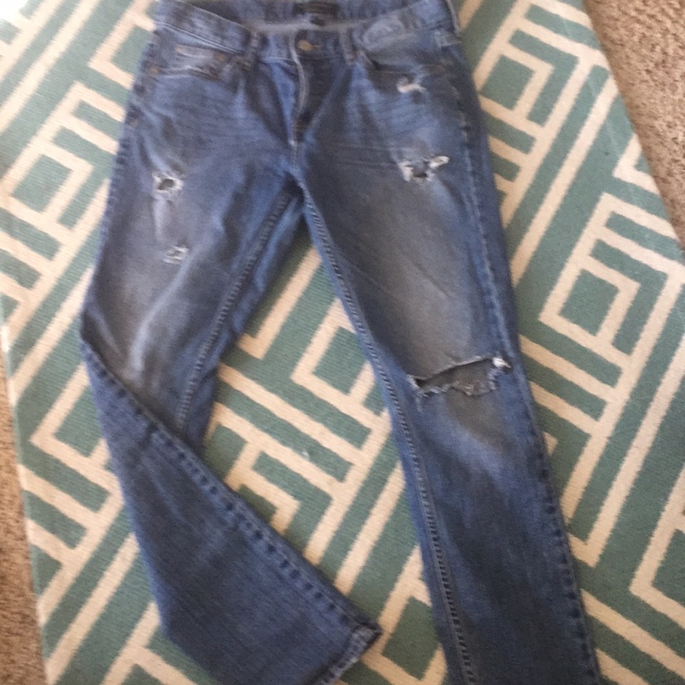 Distressed jeans
